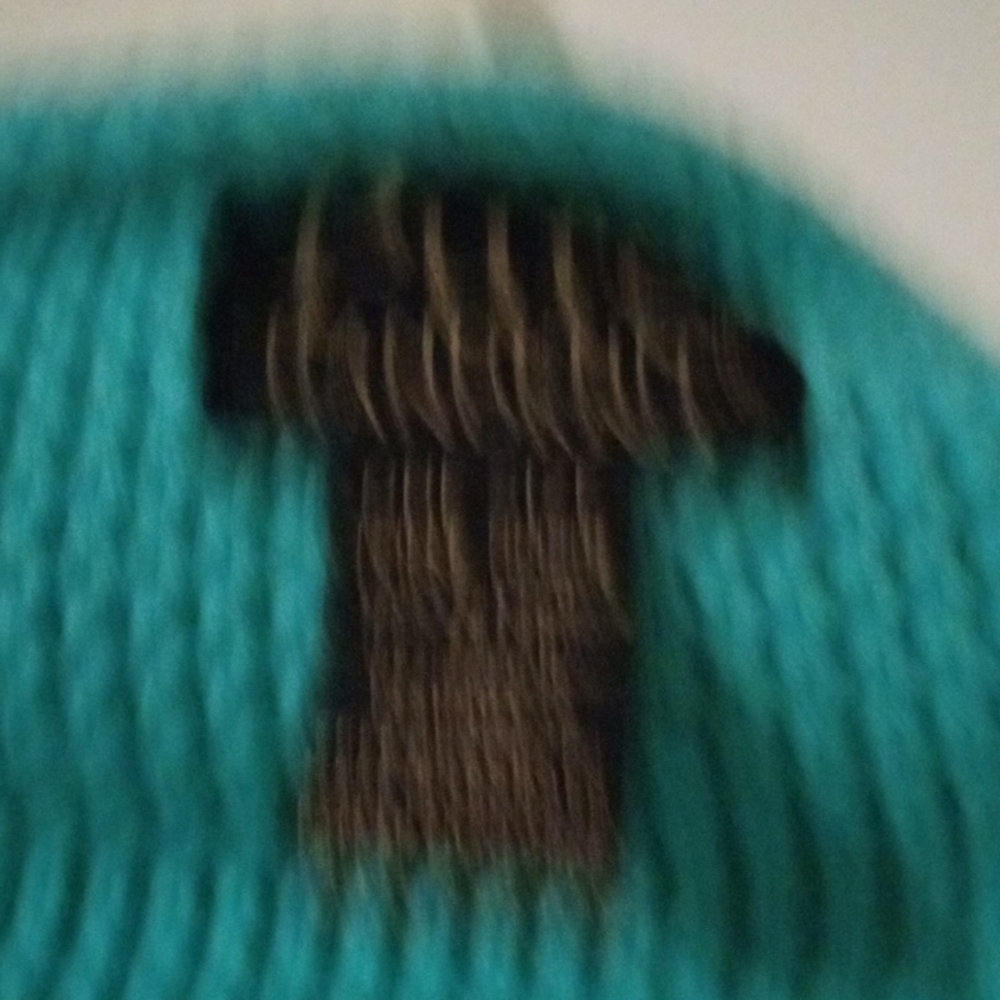 Pure Handknit Women's Elegant Teal Button-Up Shawl/Poncho One Size - Picture 5 of 5